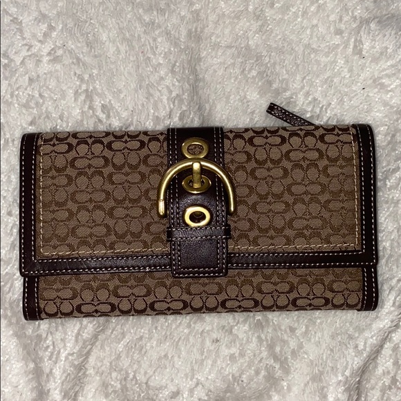 Coach Wallet with Checkbook holder - Picture 1 of 4